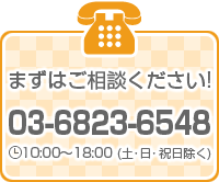 03-6823-6548�@�c�Ǝ��ԁF10:00�`18:00�@���y�E���E�j���͏���